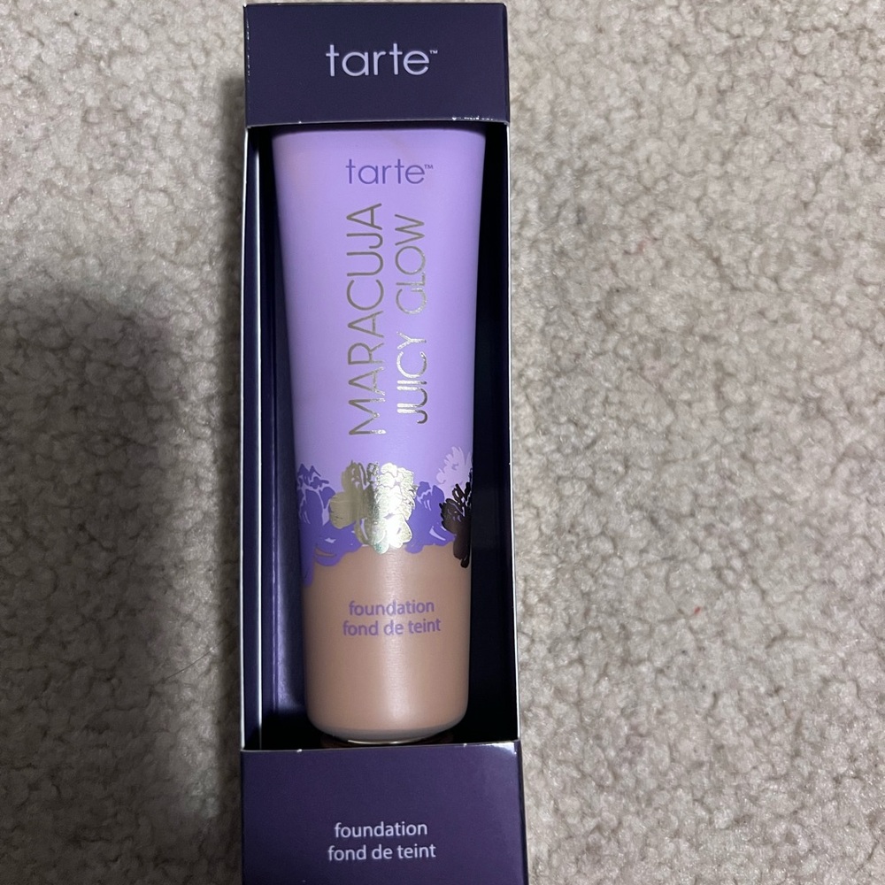 Tarte Maracuja Juicy Glow Foundation - Purple and Gold